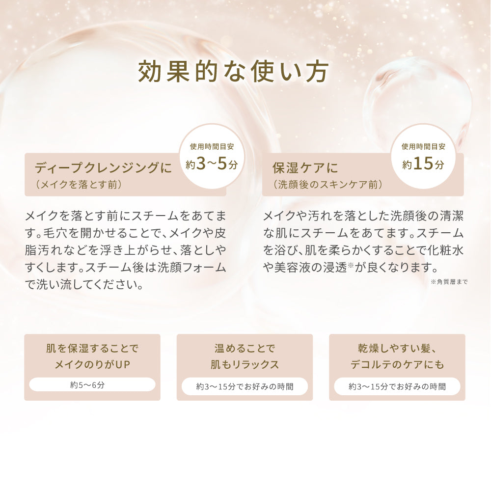 フェイシャル クレンジング ナノスチーマー