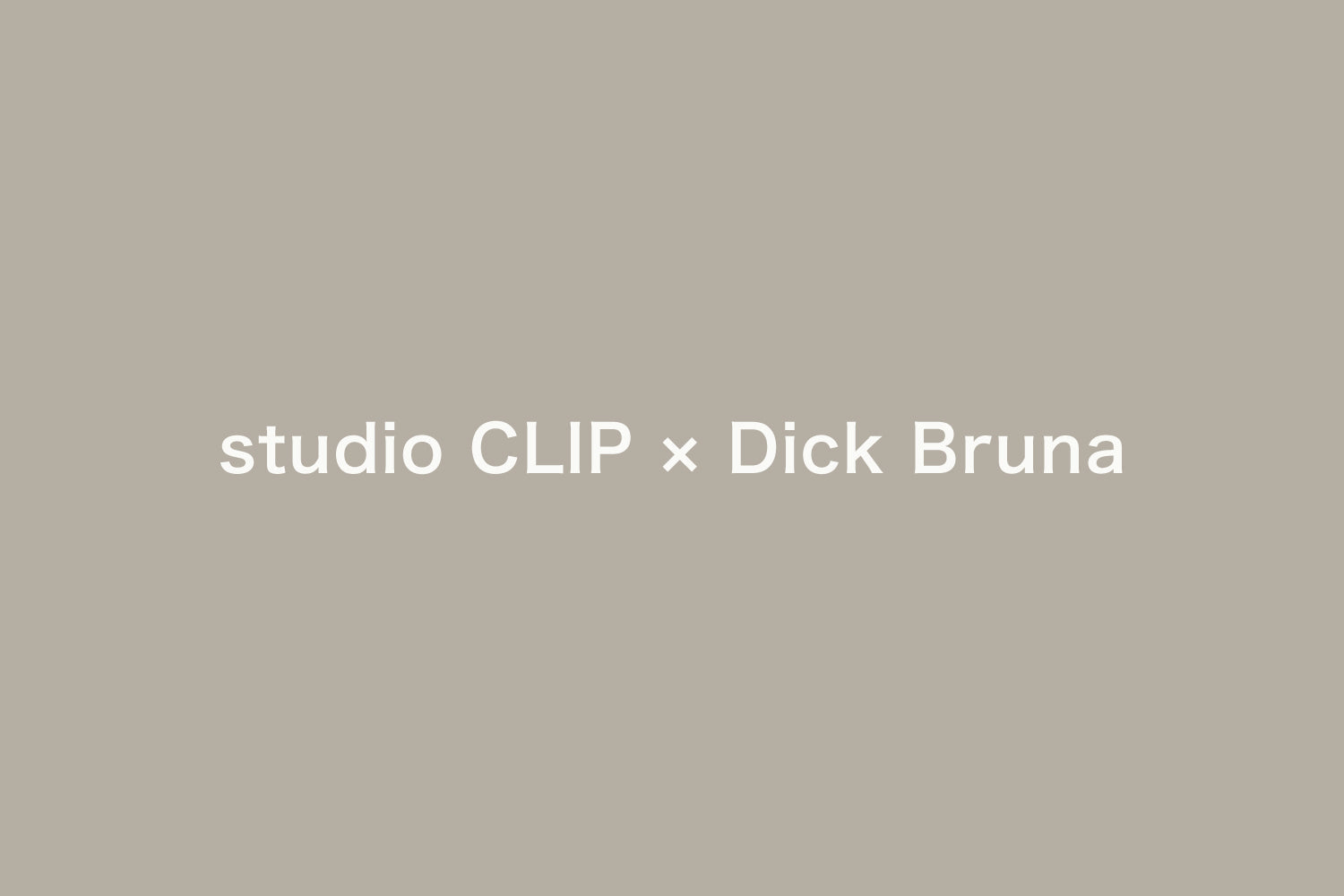 ［コラボ別注商品］ studio CLIP × Dick Bruna