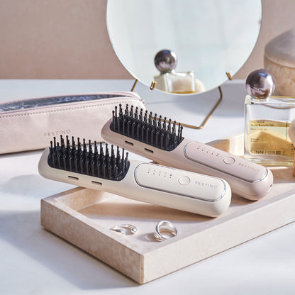 ［特典付］充電式 スタイリング ヒーターブラシ